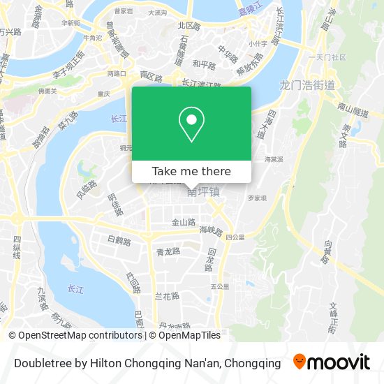 Doubletree by Hilton Chongqing Nan'an map