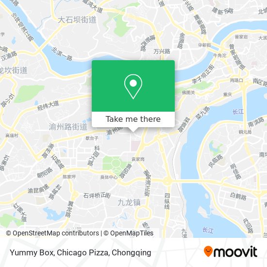 Yummy Box, Chicago Pizza map