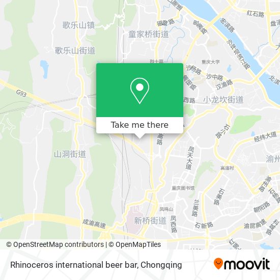 Rhinoceros international beer bar map