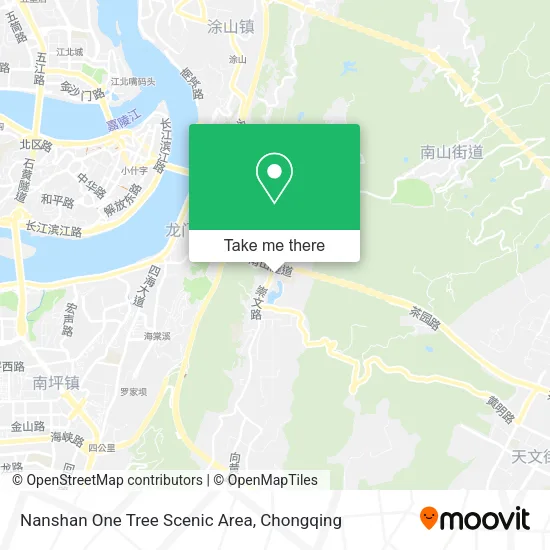 Nanshan One Tree Scenic Area map
