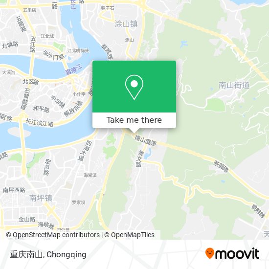 重庆南山 map