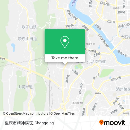 重庆市精神病院 map