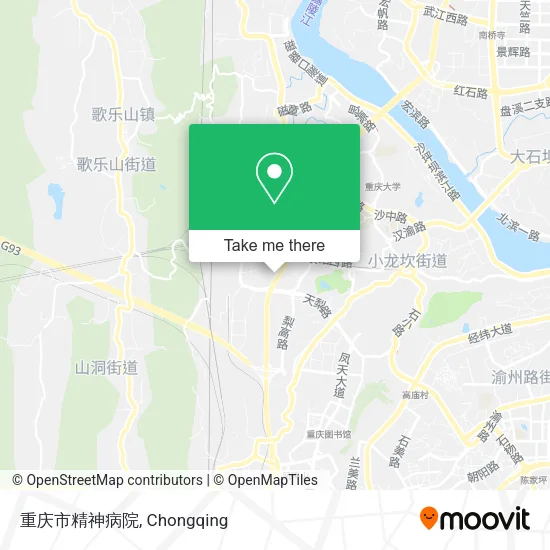 重庆市精神病院 map