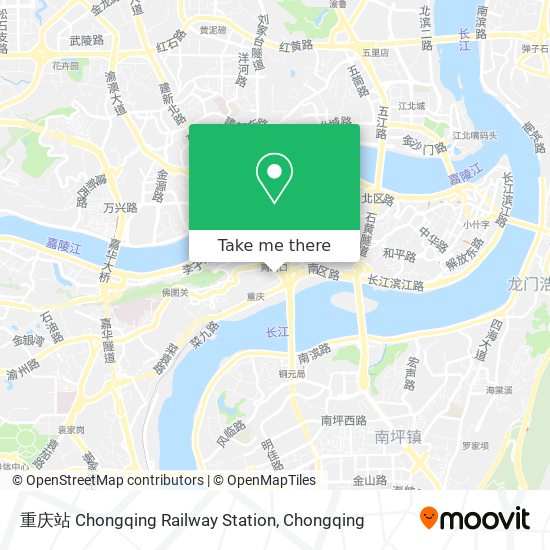 重庆站 Chongqing Railway Station map