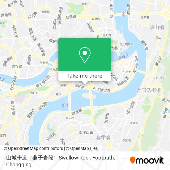 山城步道（燕子岩段）Swallow Rock Footpath map