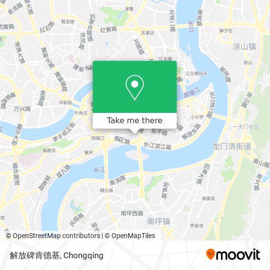 解放碑肯德基 map