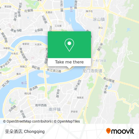 亚朵酒店 map