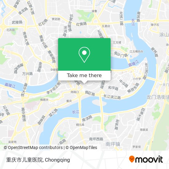 重庆市儿童医院 map
