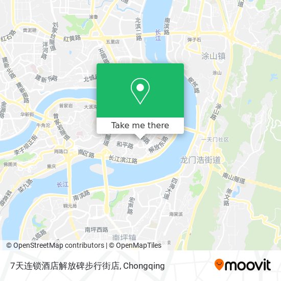 7天连锁酒店解放碑步行街店 map