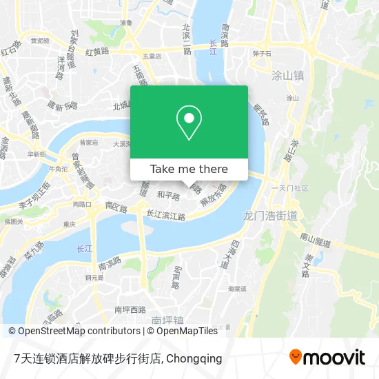 7天连锁酒店解放碑步行街店 map