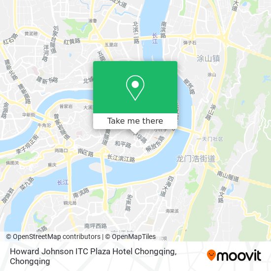 Howard Johnson ITC Plaza Hotel Chongqing map