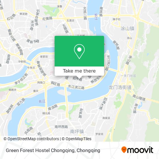 Green Forest Hostel Chongqing map