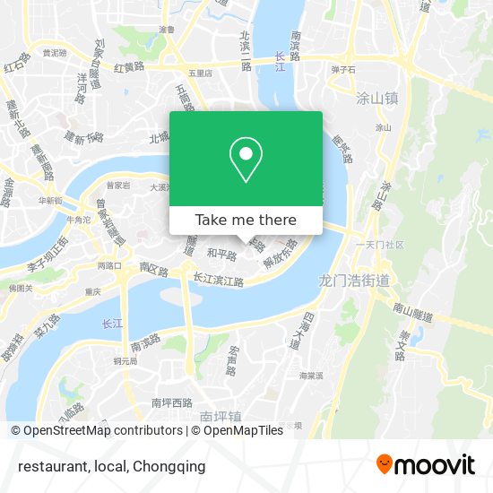 restaurant, local map