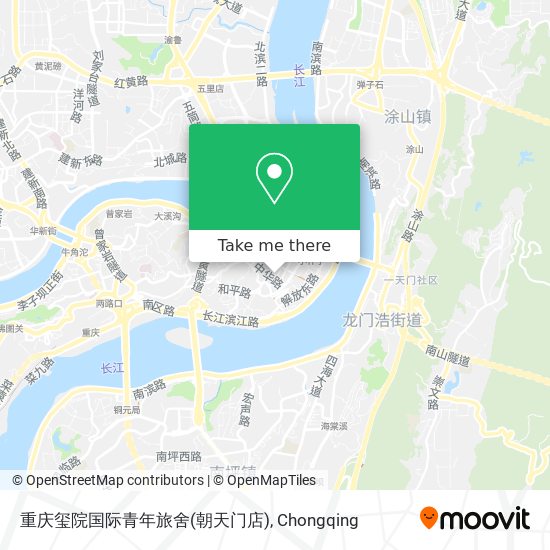 重庆玺院国际青年旅舍(朝天门店) map