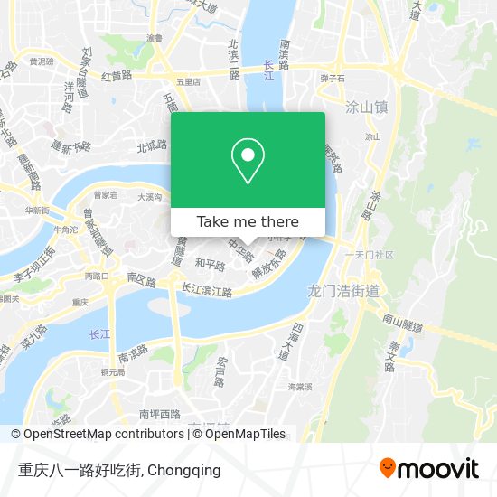 重庆八一路好吃街 map