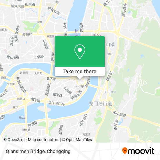 Qiansimen Bridge map