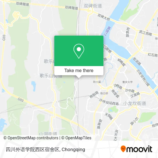 四川外语学院西区宿舍区 map