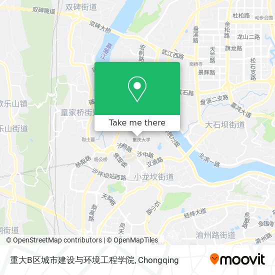重大B区城市建设与环境工程学院 map