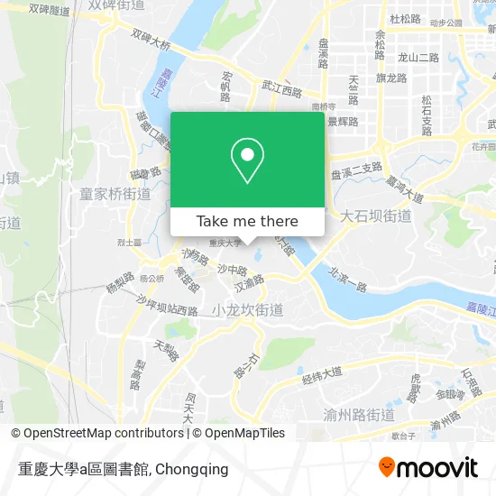 重慶大學a區圖書館 map