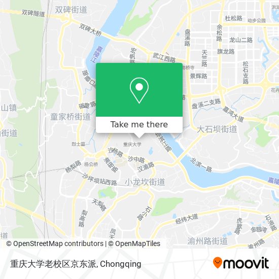 重庆大学老校区京东派 map