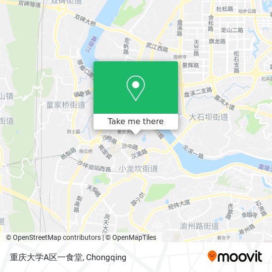 重庆大学A区一食堂 map