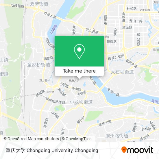 重庆大学 Chongqing University map