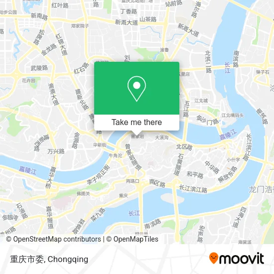 重庆市委 map