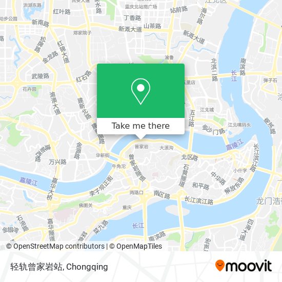轻轨曾家岩站 map