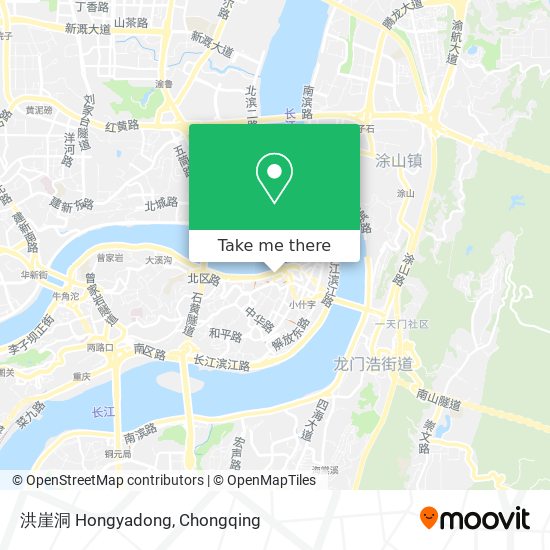 洪崖洞 Hongyadong map