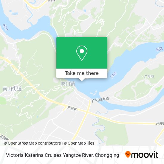 Victoria Katarina Cruises Yangtze River map