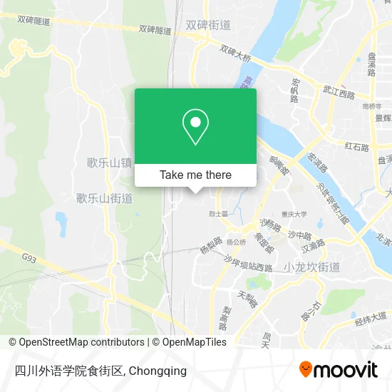 四川外语学院食街区 map