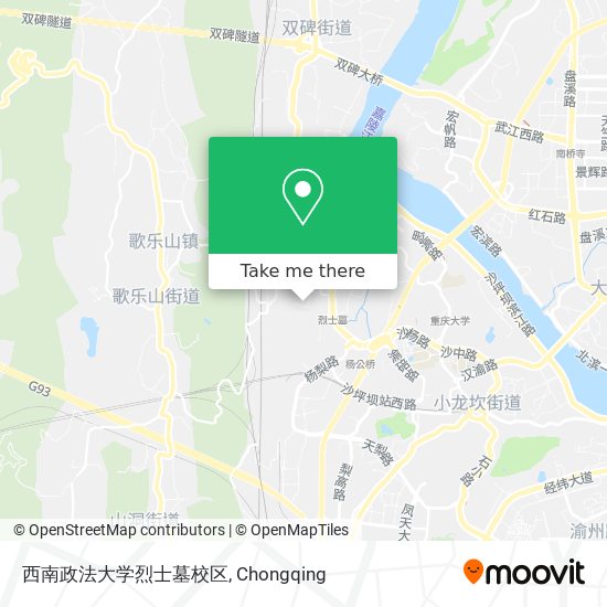 西南政法大学烈士墓校区 map