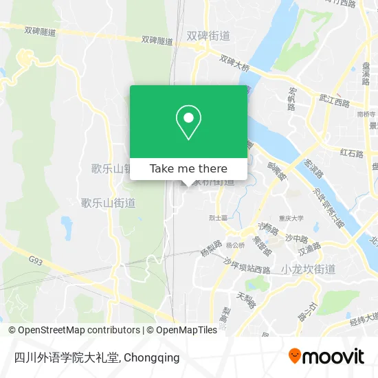 四川外语学院大礼堂 map