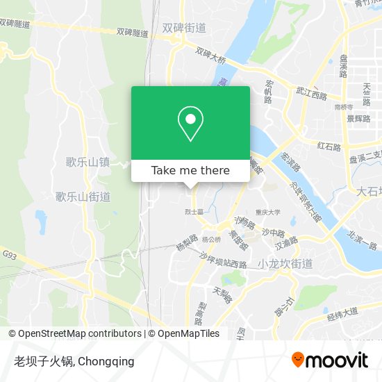 老坝子火锅 map