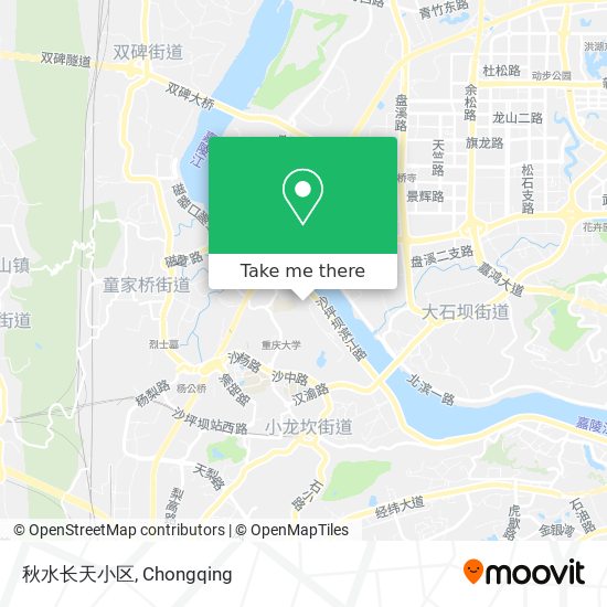 秋水长天小区 map