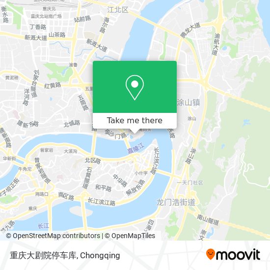 重庆大剧院停车库 map