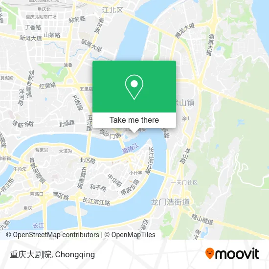 重庆大剧院 map
