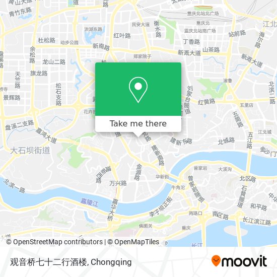 观音桥七十二行酒楼 map