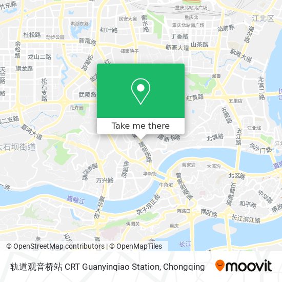 轨道观音桥站 CRT Guanyinqiao Station map