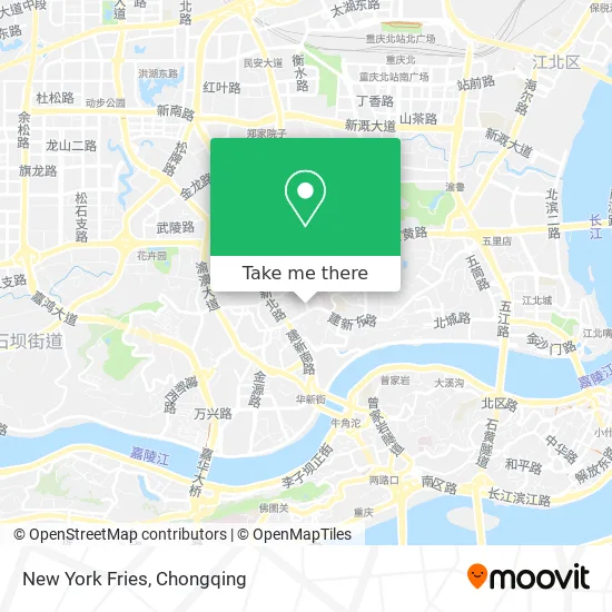 New York Fries map