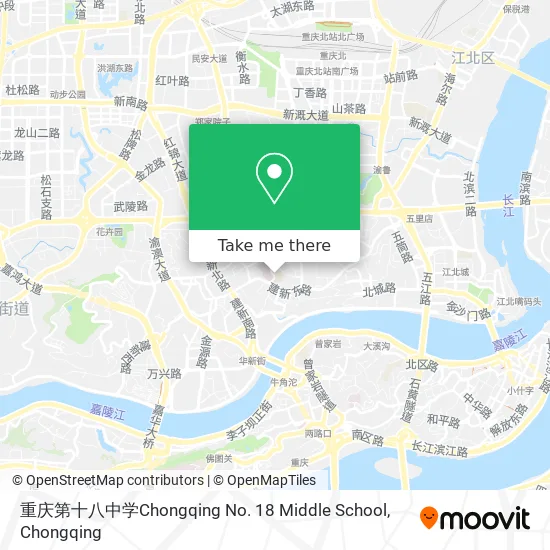 重庆第十八中学Chongqing No. 18 Middle School map