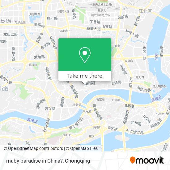 maby paradise in China? map