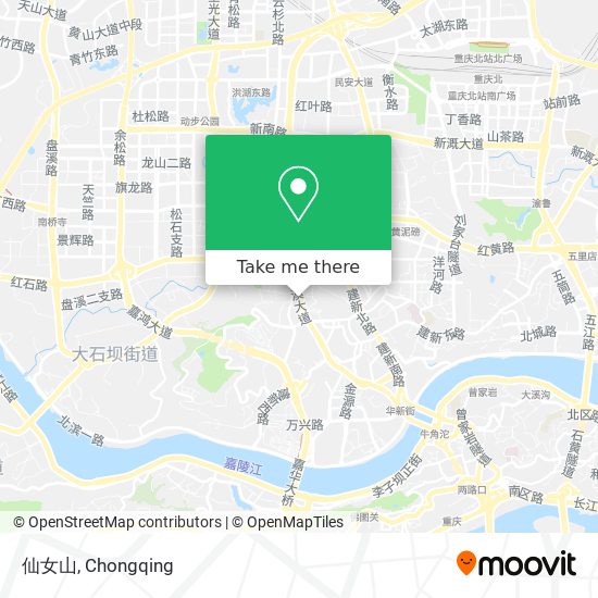 仙女山 map
