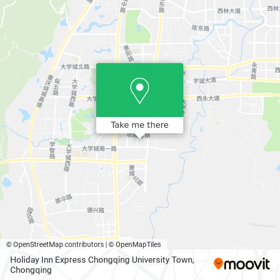 Holiday Inn Express Chongqing University Town map