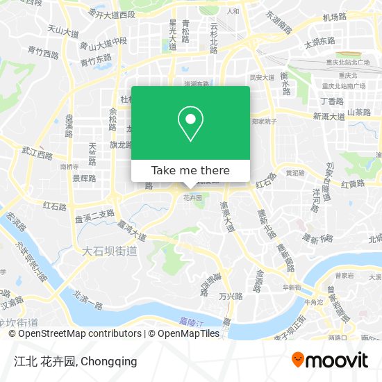 江北 花卉园 map
