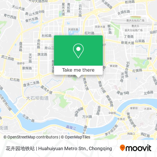 花卉园地铁站 | Huahuiyuan Metro Stn. map