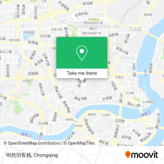 明然玥客栈 map