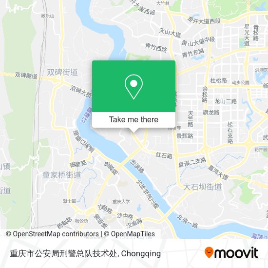 重庆市公安局刑警总队技术处 map