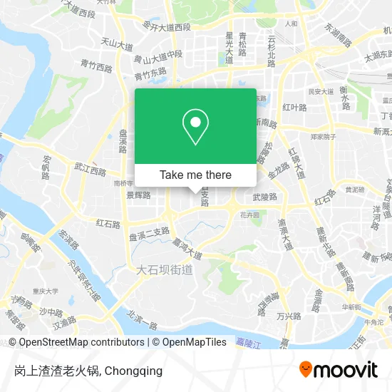 岗上渣渣老火锅 map