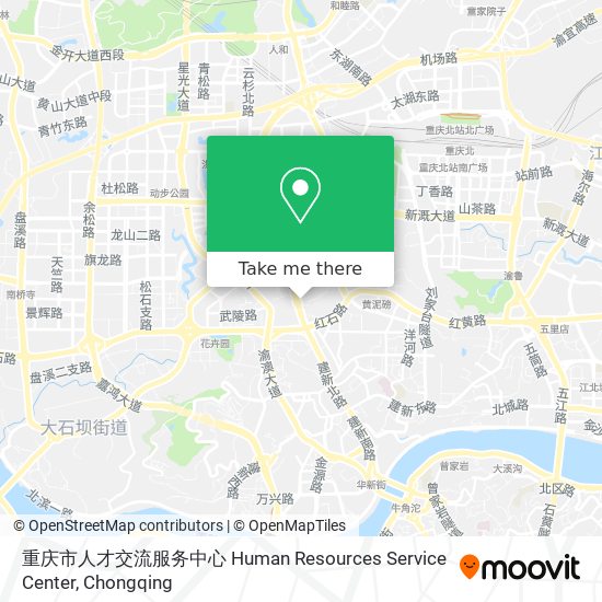 重庆市人才交流服务中心 Human Resources Service Center map